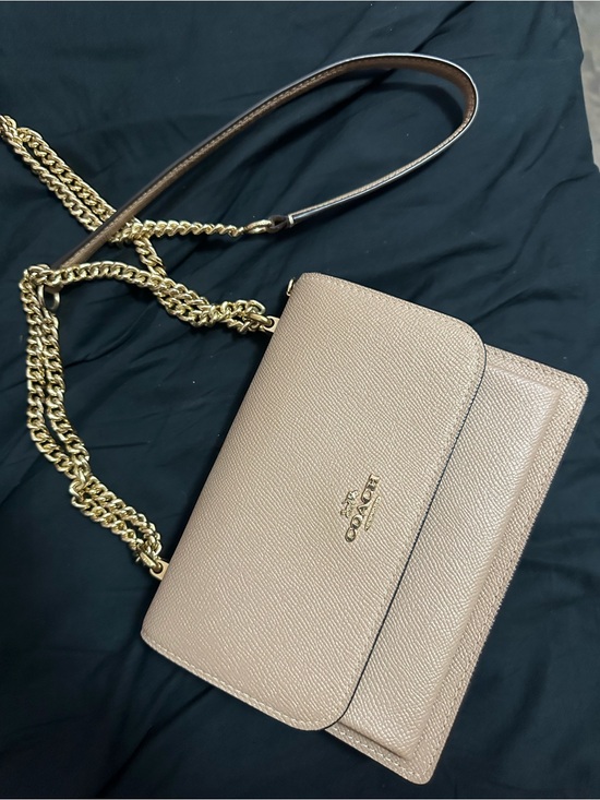 Coach Handbags - Coach Mini Klare Crossbody Bag in Taupe with Gold Hardware